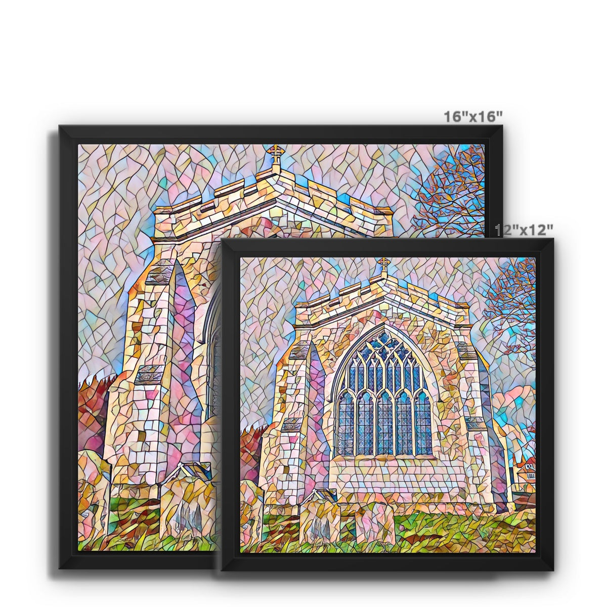 St Mary's East Face - Mosaic Framed Canvas