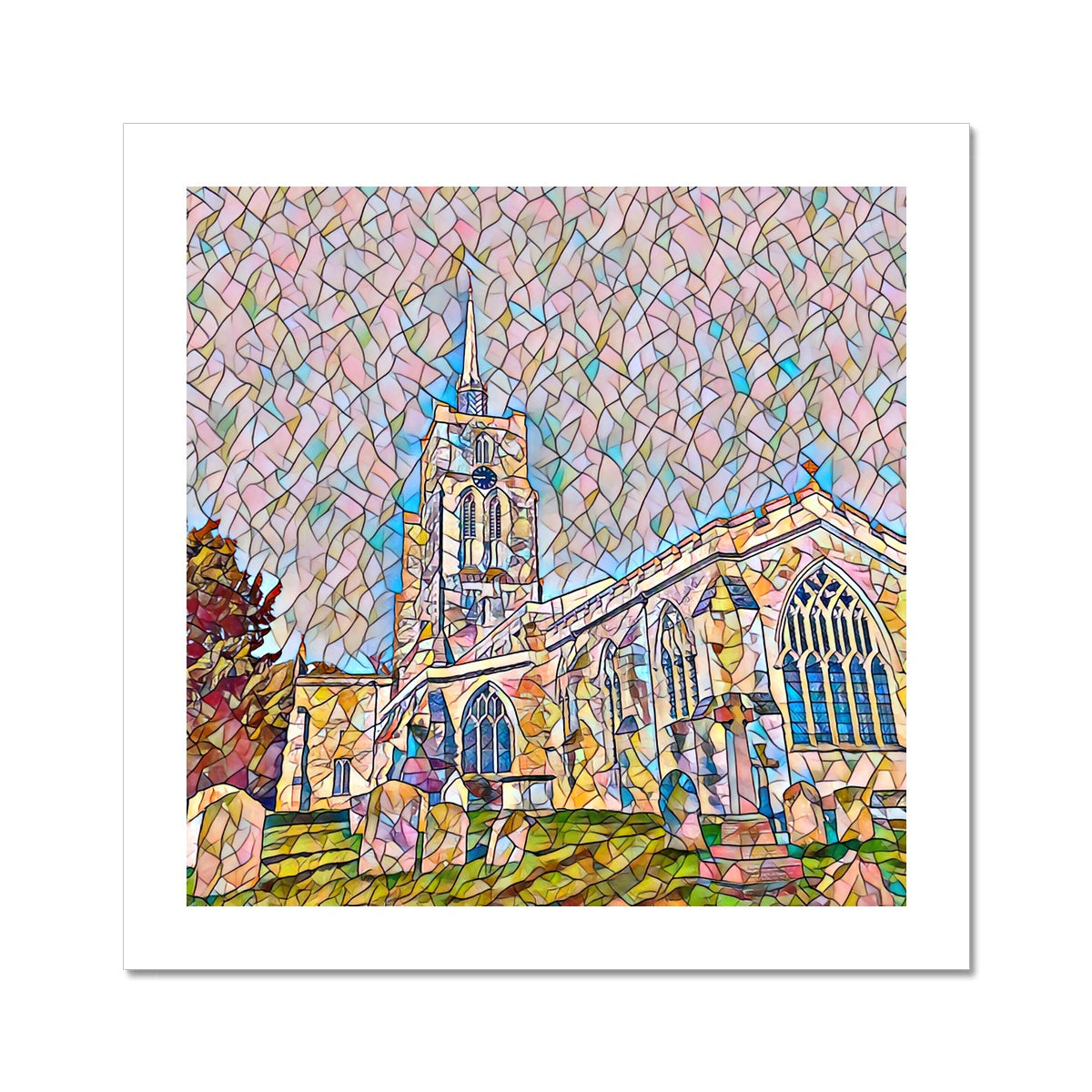 St Mary's Graveyard - Mosaic Fine Art Print