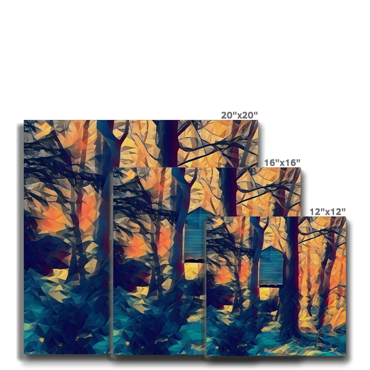 Tree House at Elbrook - Poly Art Canvas