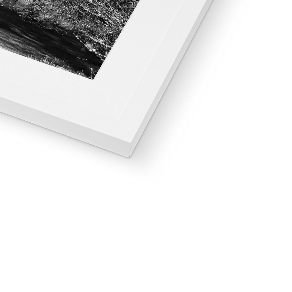 St Mary's Veiled - Black & White Framed & Mounted Print