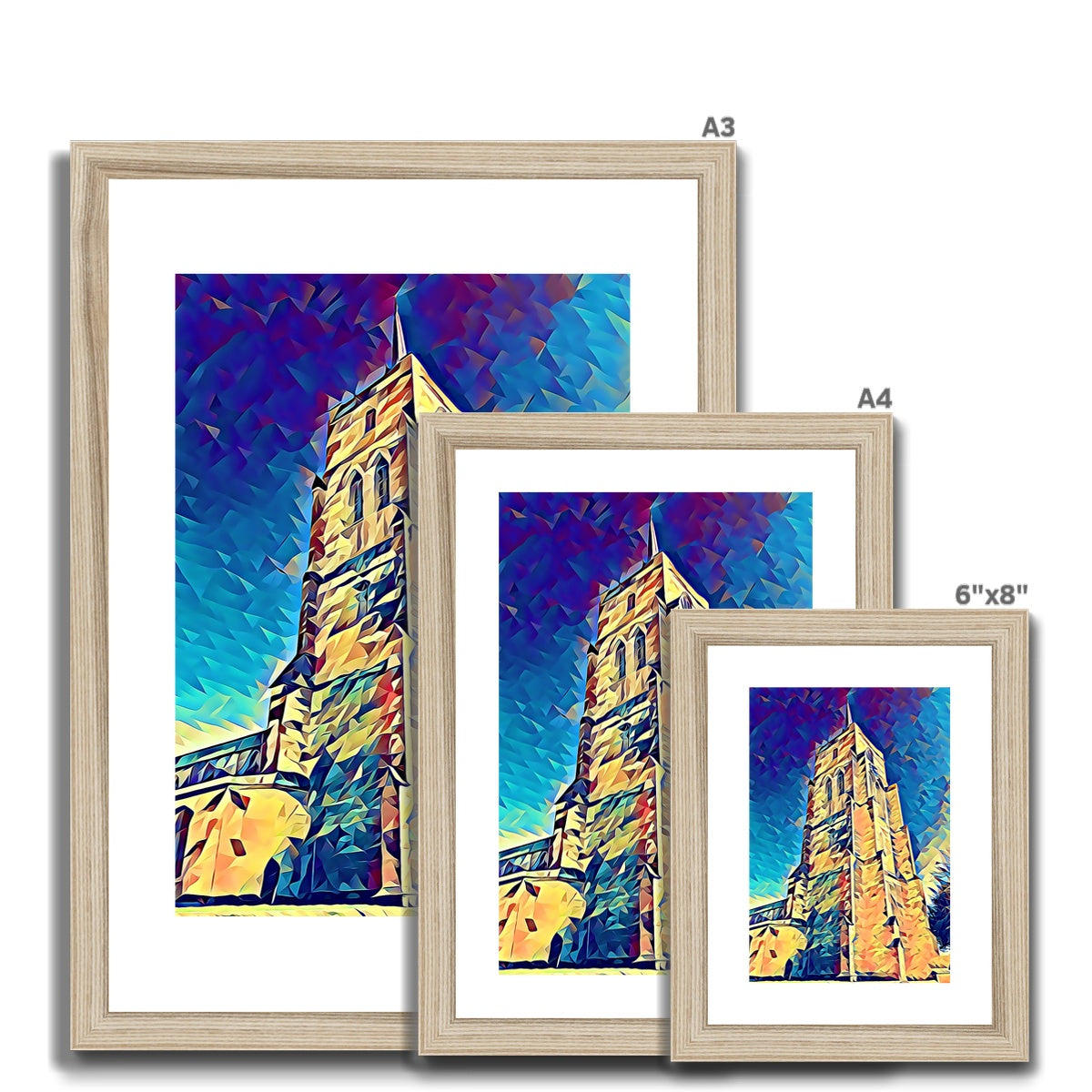 St Mary's Tower - Poly Art Framed & Mounted Print