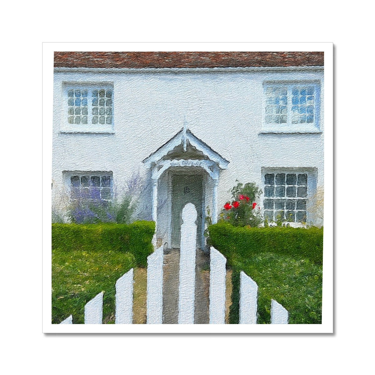 Vine Cottage - Oil Fine Art Print