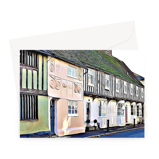 Tudor High Street - Illustrated Greeting Card