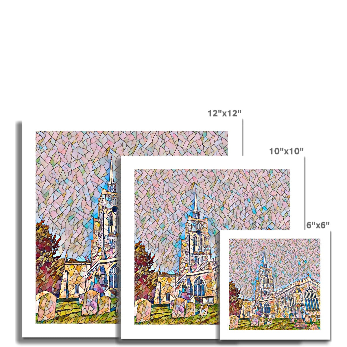 St Mary's Graveyard - Mosaic Fine Art Print