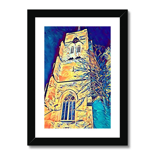 St Mary's Tower North - Poly Art Framed & Mounted Print