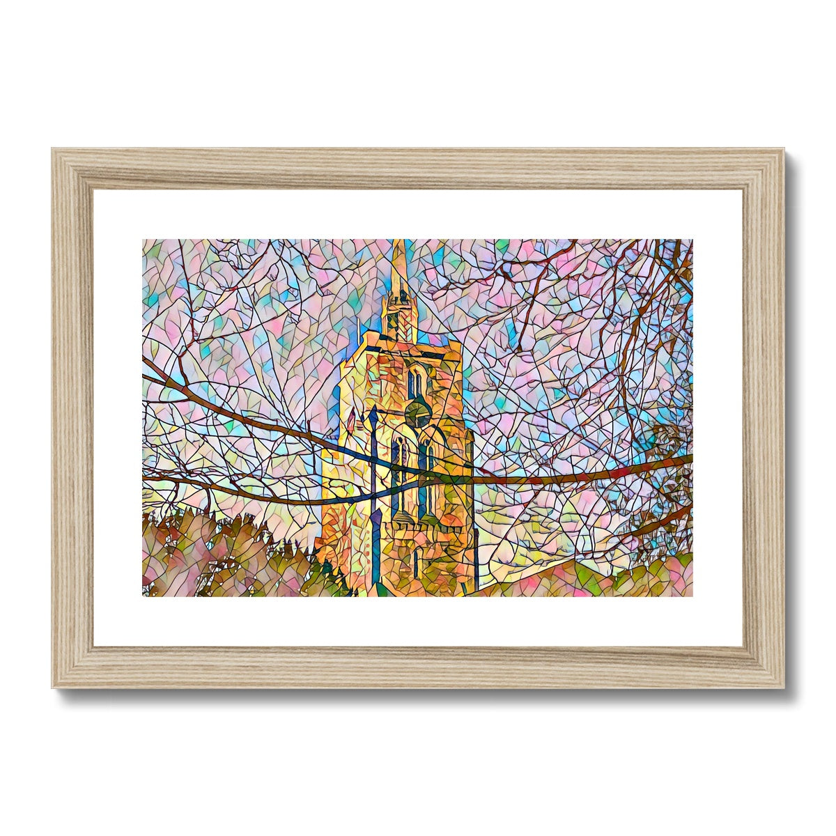 St Mary's Veiled - Mosaic Framed & Mounted Print