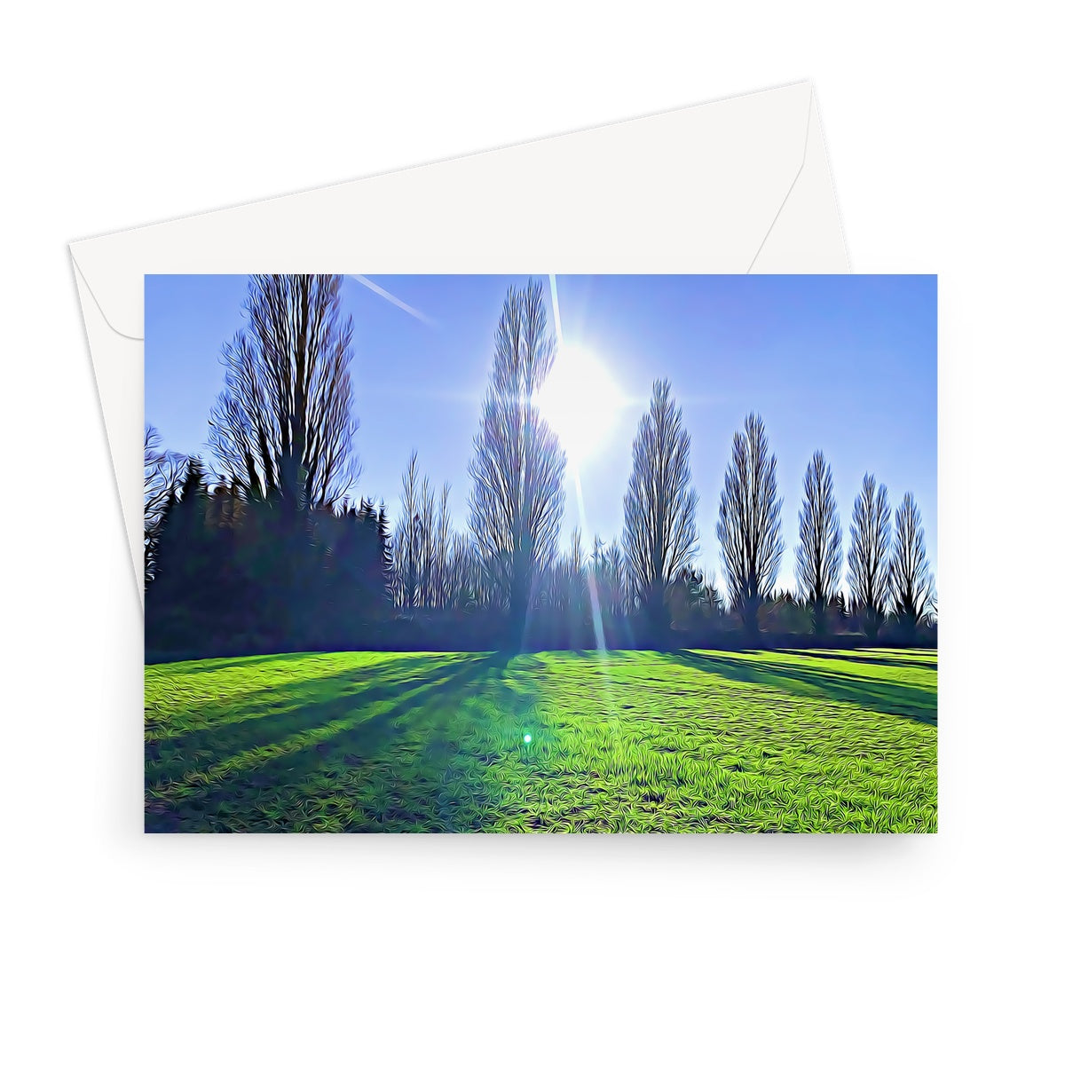 The Poplars - Illustrated Greeting Card