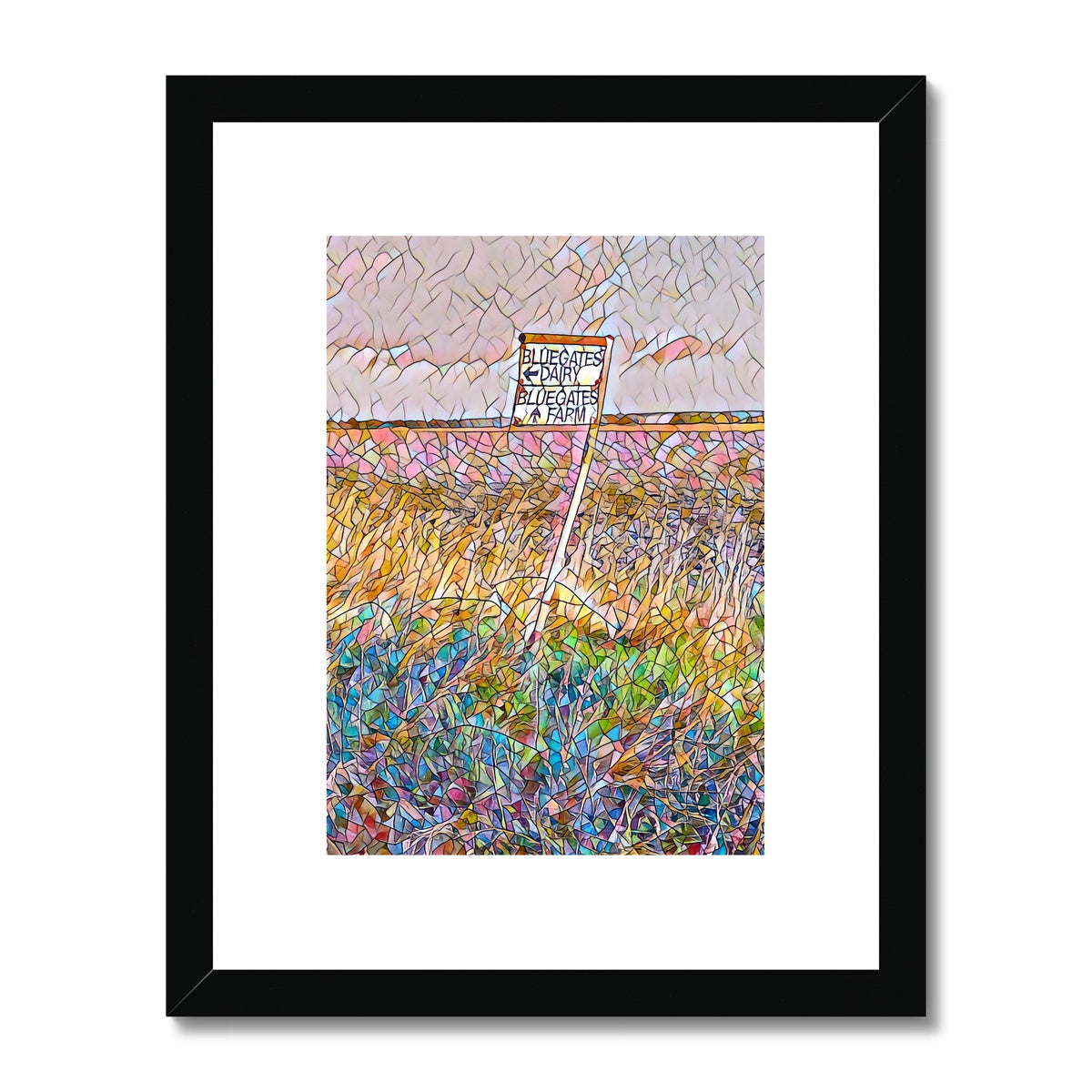 To Bluegates! - Mosaic Framed & Mounted Print