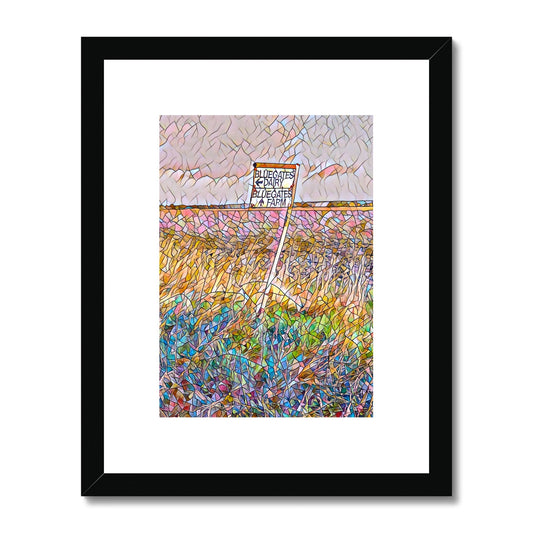 To Bluegates! - Mosaic Framed & Mounted Print