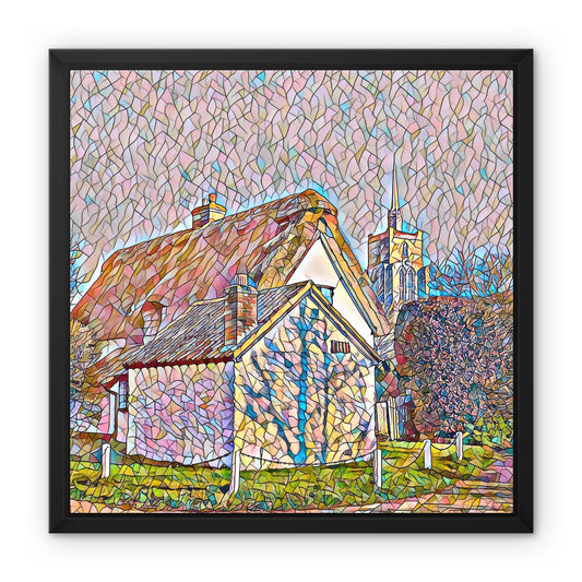 Chain Cottage - Mosaic Framed Canvas