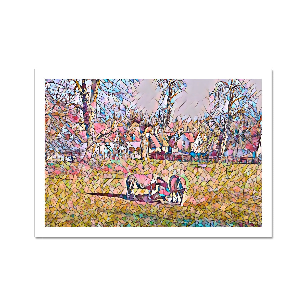 Mill Street Neighbours - Mosaic Fine Art Print