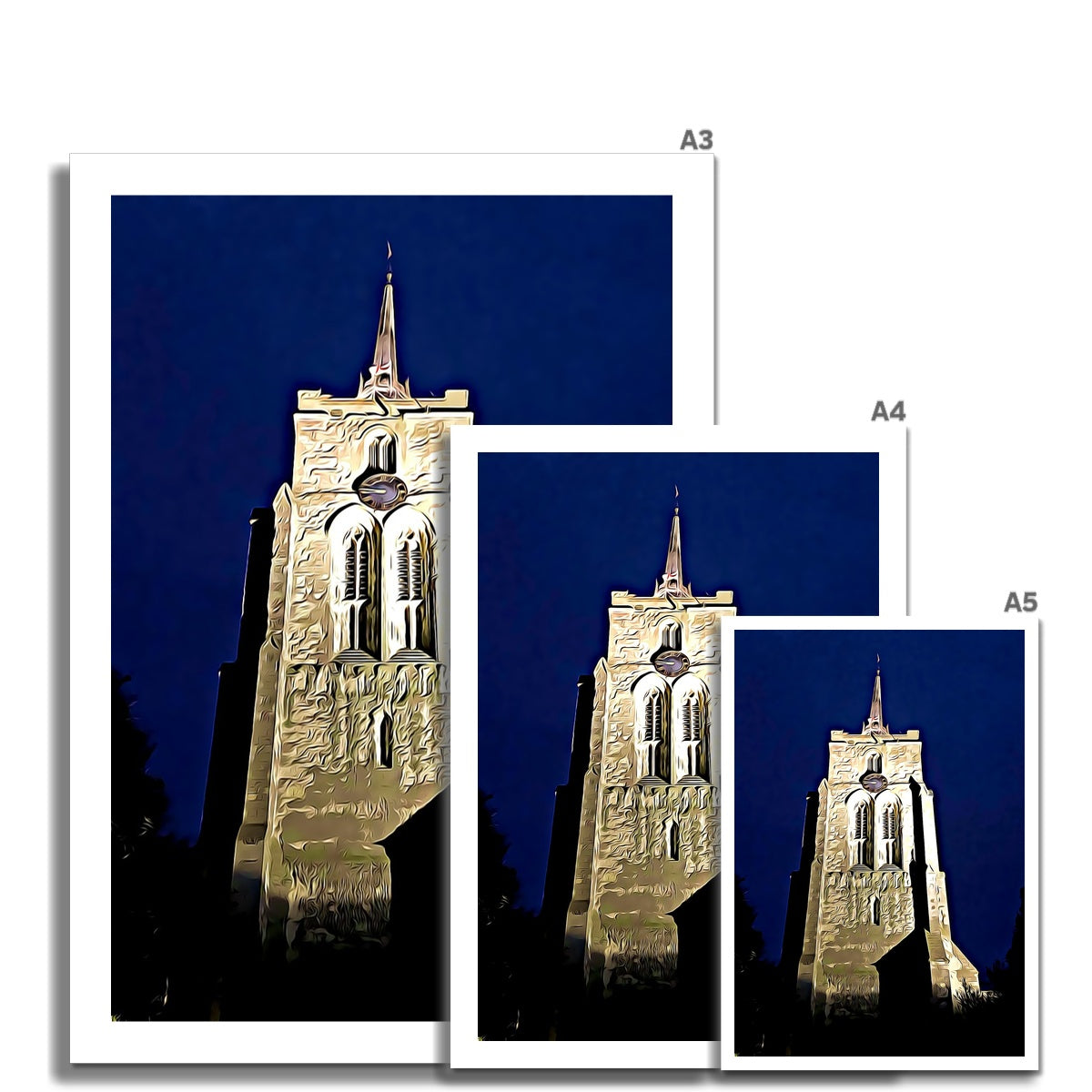 St Mary's in the Evening - Illustrated Fine Art Print